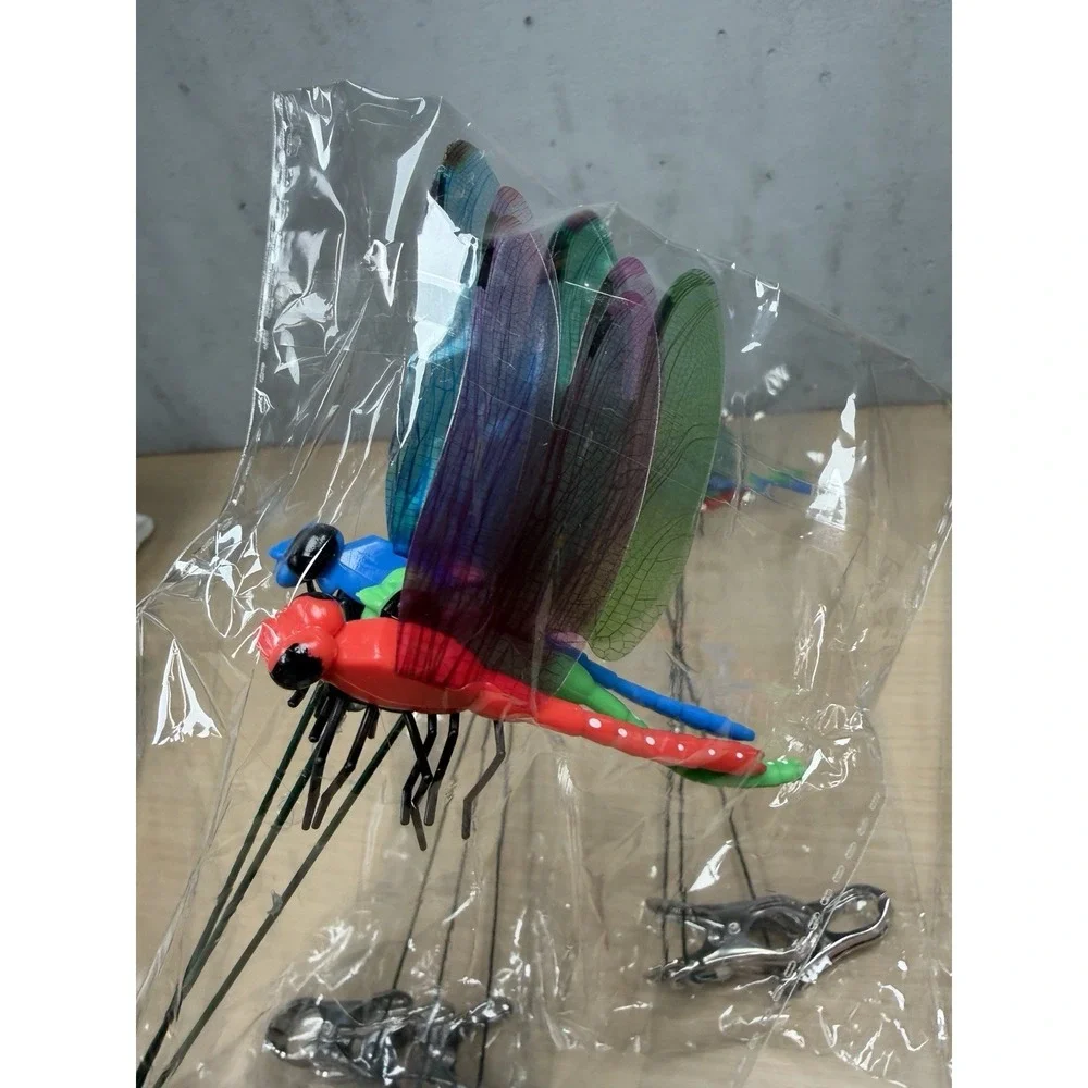 15 PCS Dragonfly Clips Garden Decor Bug Repellent Yard Stakes Flying Butterfly